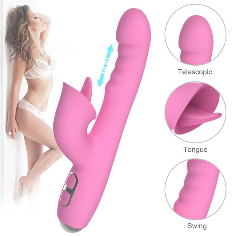NALONE - T-MAY VIBRATEUR LAPIN MAGIC STICK ROSE – Image 10