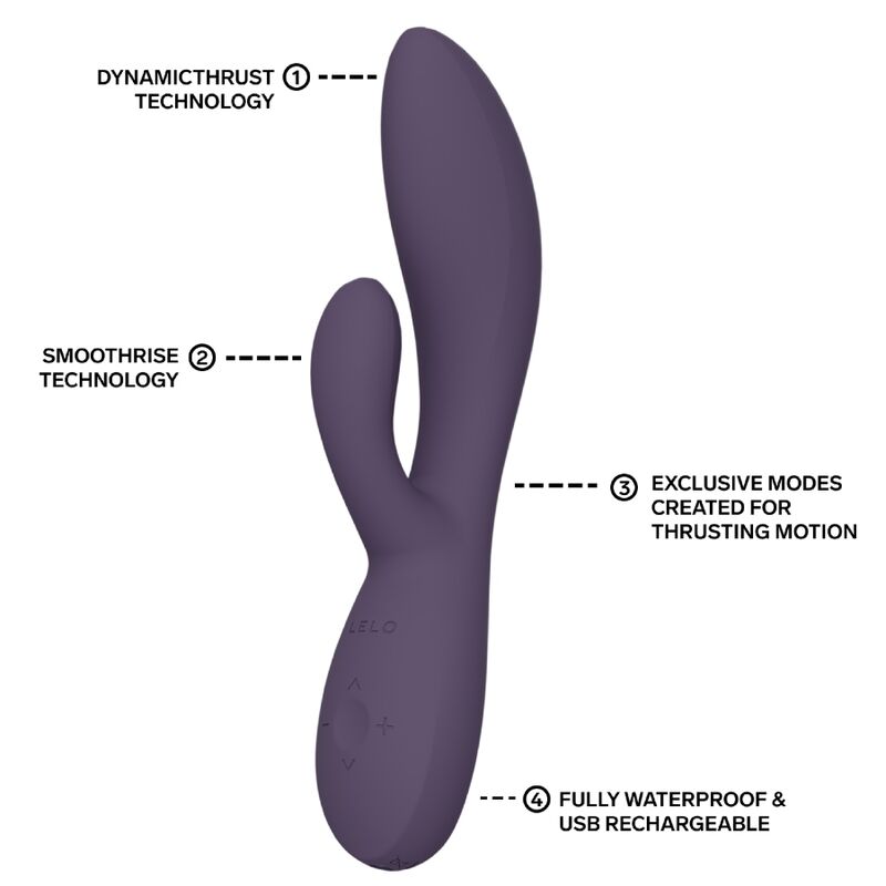 LELO - INA THRUST RABBIT VIBRATEUR À POUSSÉE VIOLET – Image 6