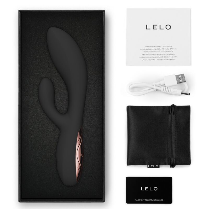 LELO - INA THRUST RABBIT VIBRATEUR À POUSSÉE NOIR – Image 10