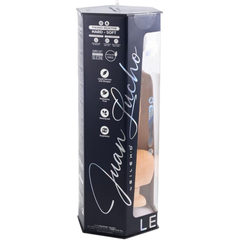 SILEXD - JUAN LUCHO LEGENDS SUPER REALISTISCHER PENIS, THERMOREAKTIVES PREMIUM SILEXPAN 23,3 CM – Bild 5