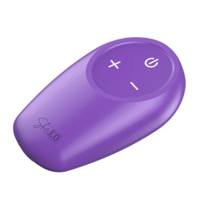 SHE.E.O - ESTIMULADOR ANAL VIBRADOR ROTATIVO CON CONTROL REMOTO MORADO - Imagen 6