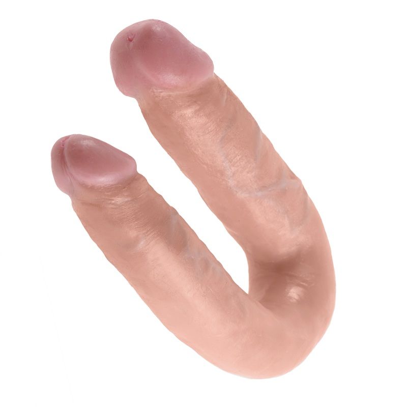 KING COCK - U-SHAPED MEDIUM DOUBLE TROUBLE FLESH 13.9 CM - Image 3