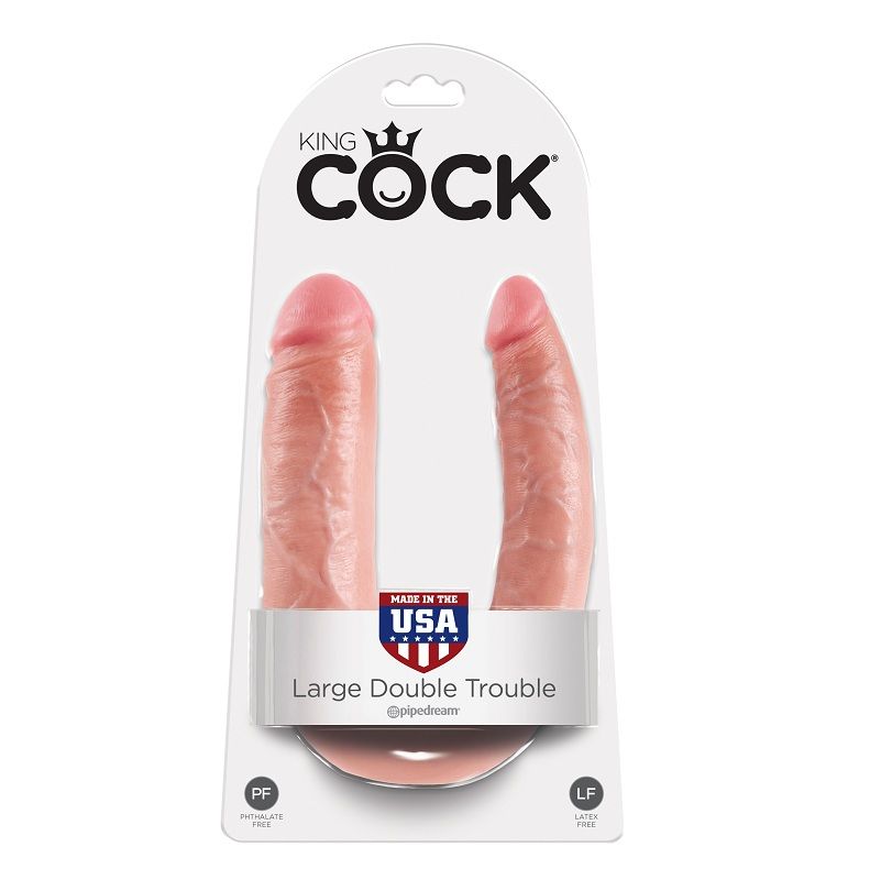 KING COCK - A FORMA DI U GRANDE DOPPIO TROUBLE FLESH - immagine 3