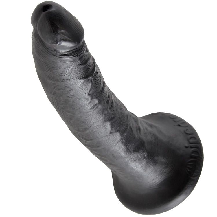 KING COCK - DILDO NERO 17.8 CM - immagine 2