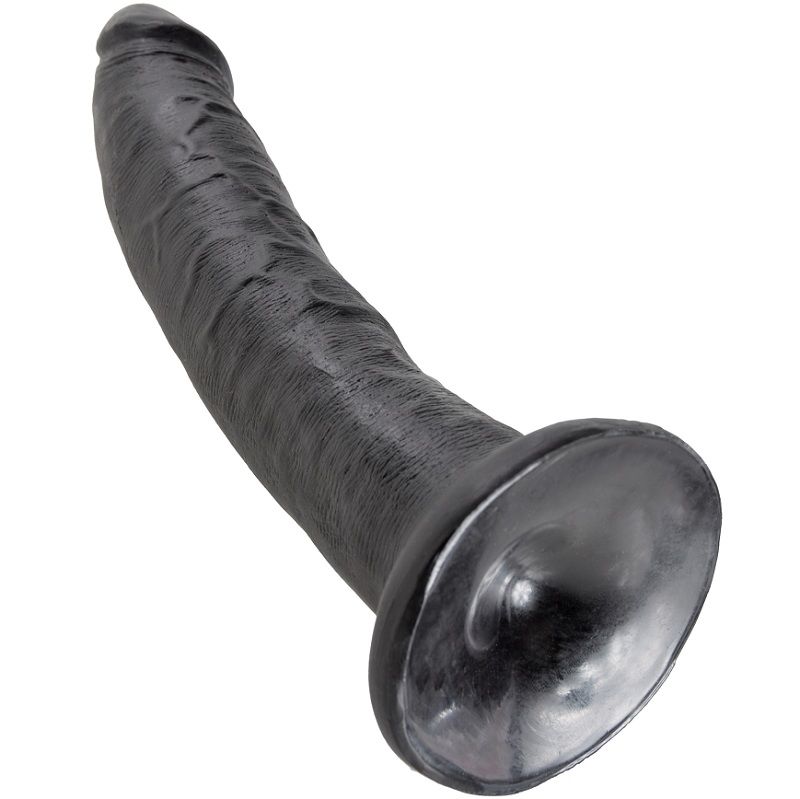 KING COCK - DILDO NERO 17.8 CM - immagine 3