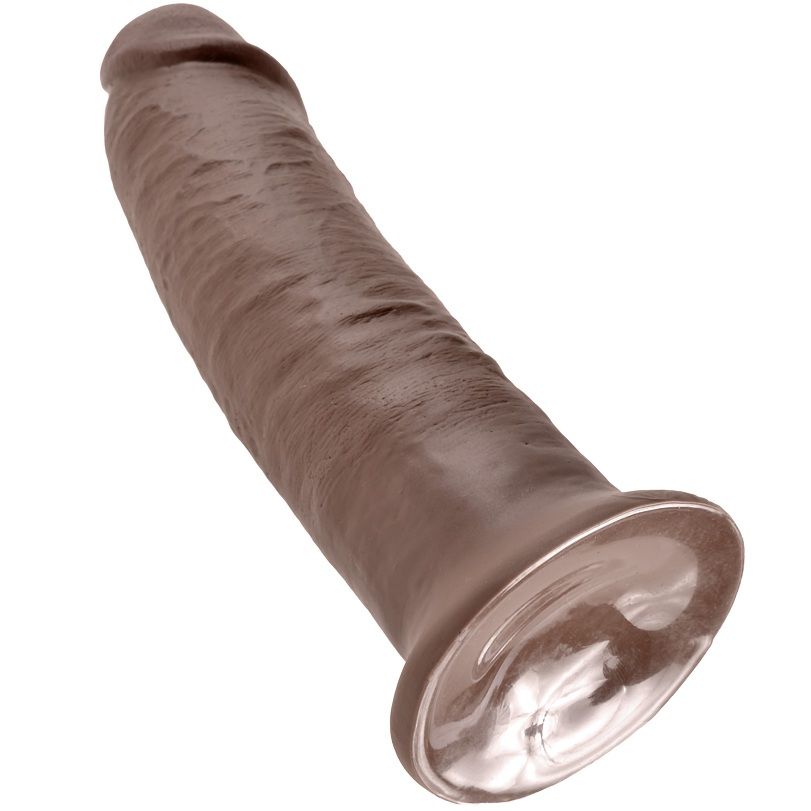 KING COCK - 10 DILDO MARRONE 25.4 CM - immagine 3