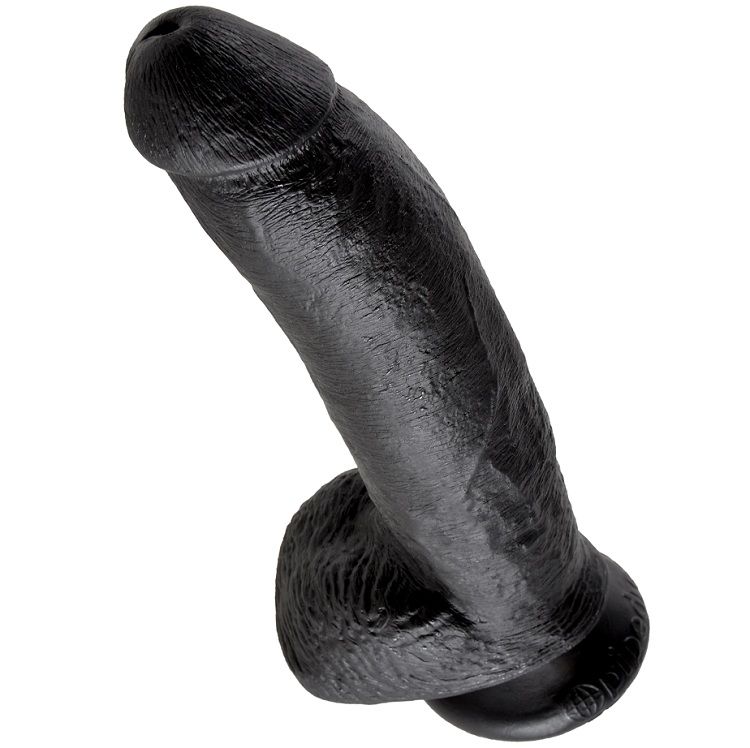 KING COCK - PENE REALISTICO NEGRO 22.9 CM - Imagen 4