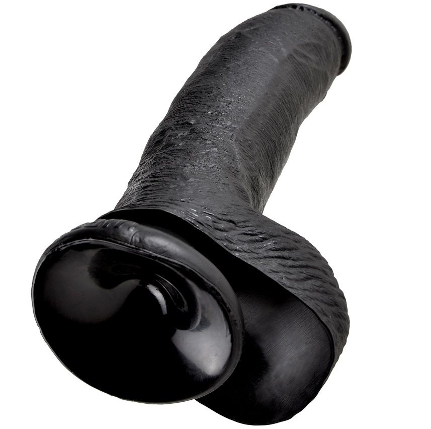 KING COCK - PENE REALISTICO NEGRO 22.9 CM - Imagen 2