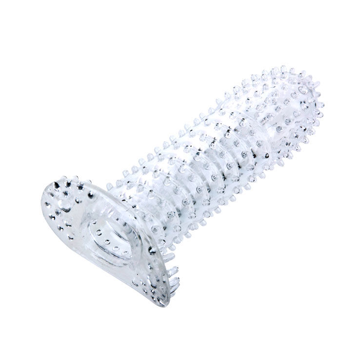 BAILE - GUAINA PER PENE CON PUNTI DI STIMOLAZIONE TRASPARENTI 14 CM - immagine 2