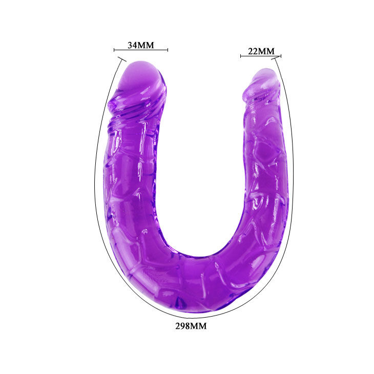 BAILE - DOUBLE DONG DILDO DOBLE LILA - Imagen 4