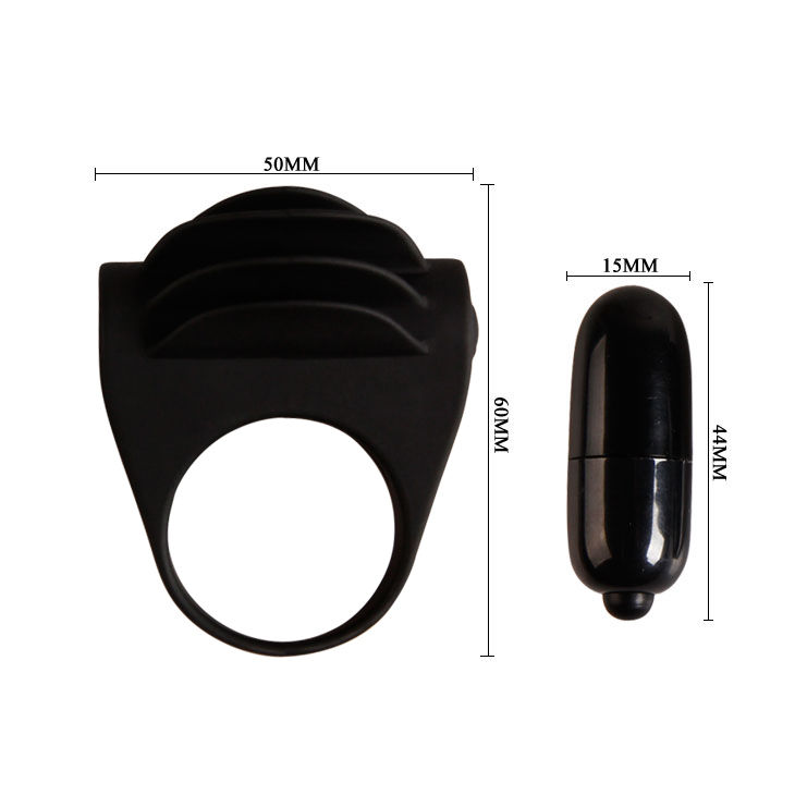 PRETTY LOVE - ANNEAU VIBRATEUR NOIR CHESTER – Image 6