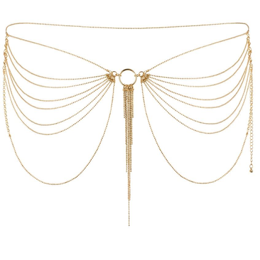 BIJOUX INDISCRETS - MAGNIFIQUE JOYA DE CADENAS METÁLICAS PARA CINTURA DORADA - Imagen 4