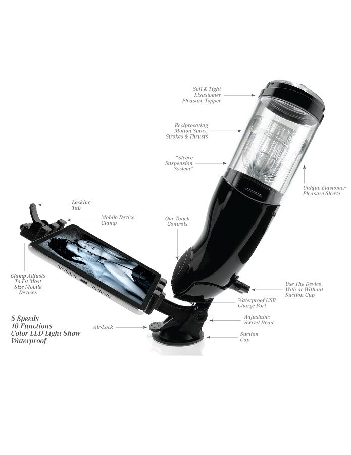 EXTREME TOYZ - PDX MEGA BATOR USB MASTURBATEUR MLE BOUCHE ROUGE – Image 2