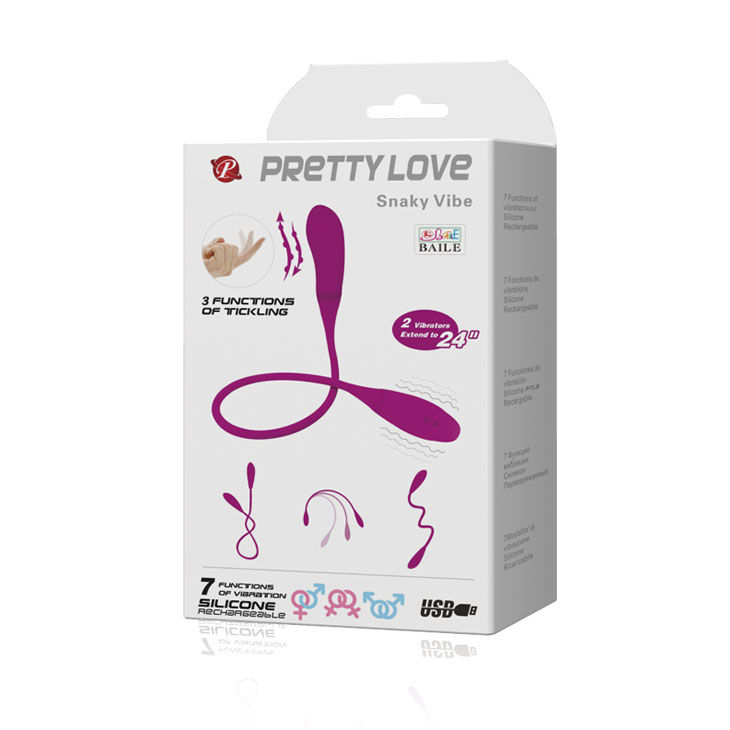 PRETTY LOVE - SMART VIBRATEUR SNAKY VIBE 7 V + 3 CHATOUILLES – Image 4