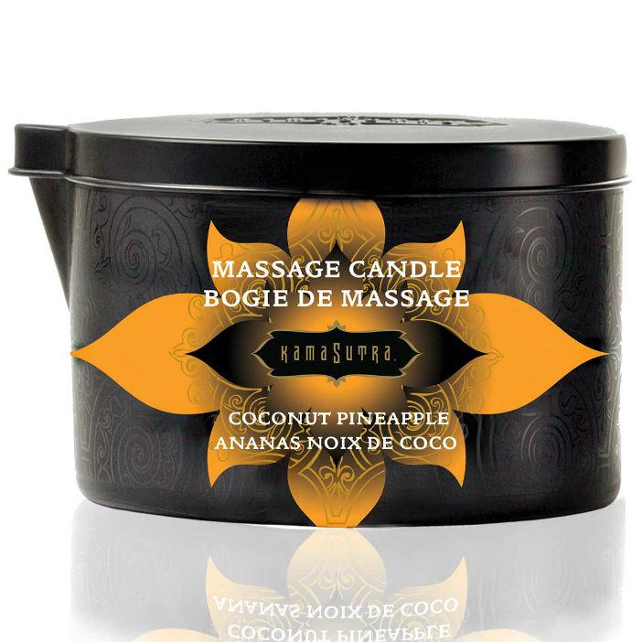 KAMASUTRA - BOUGIE DE MASSAGE COCO ET ANANAS 170GR – Image 2