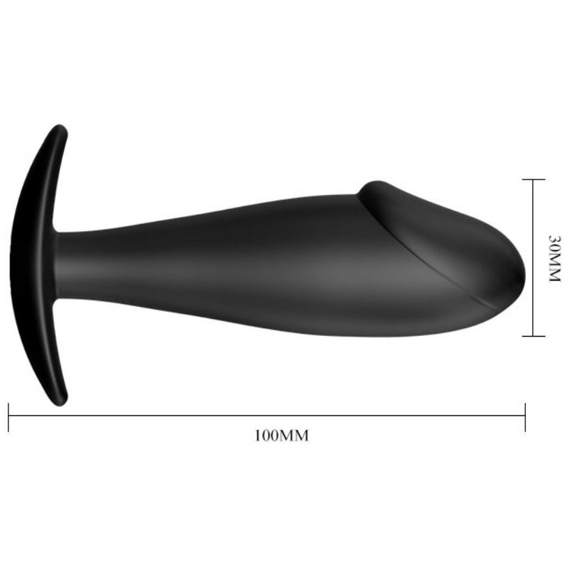 PRETTY LOVE - ANAL PLUG SILIKON PENISFORM SCHWARZ – Bild 6