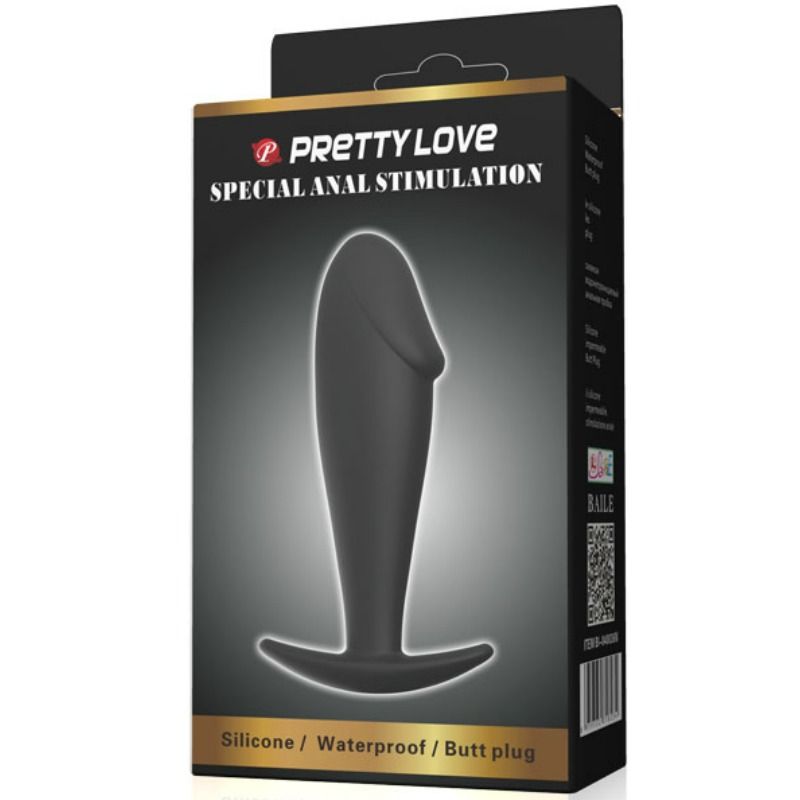 PRETTY LOVE - ANAL PLUG SILIKON PENISFORM SCHWARZ – Bild 2
