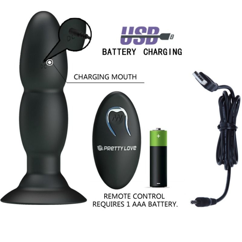 PRETTY LOVE - PLUG VIBRATOR AND ROTATION BY REMOTE CONTROL - Image 3