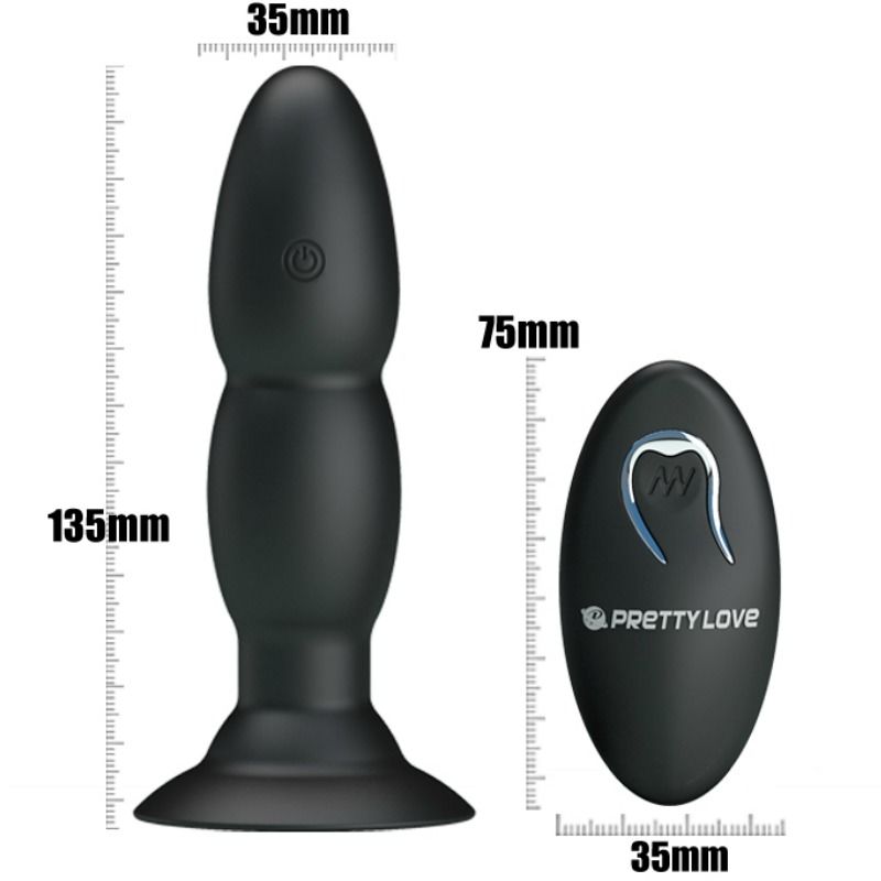 PRETTY LOVE - PLUG VIBRATOR AND ROTATION BY REMOTE CONTROL - Image 4