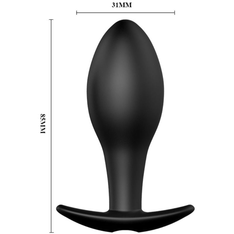 PRETTY LOVE - PLUG ANALE ANCORANTE IN SILICONE 12 MODALIT DI VIBRAZIONE NERO - immagine 4