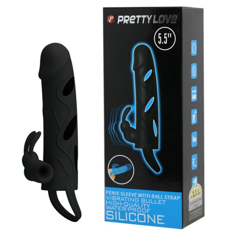 PRETTY LOVE - HOUSSE EN SILICONE AVEC VIBRATION 14 CM 1.0 – Image 8