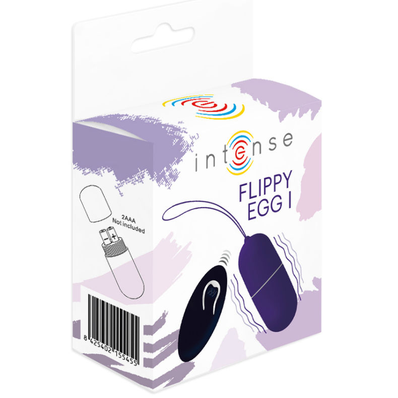 INTENSE - OEUF VIBRANT FLIPPY I AVEC TÉLÉCOMMANDE VIOLET – Image 3