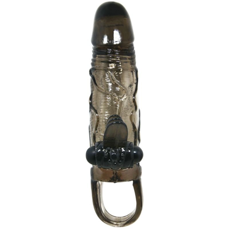 BAILE - BRAVE MAN FUNDA PENE ANAL Y CLITORIS VIBRADOR 16.5 CM NEGRO - Imagen 9