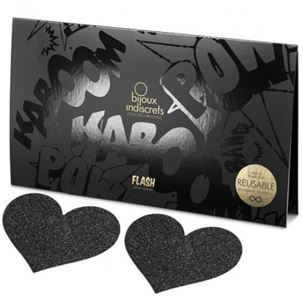 BIJOUX - INDISCRETS FLASH COEUR NOIR COUPES DE TAMELON – Image 2