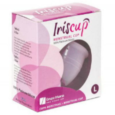 IRISCUP - LARGE PINK MONTH CUP + FREE STERILIZER BAG - Image 3
