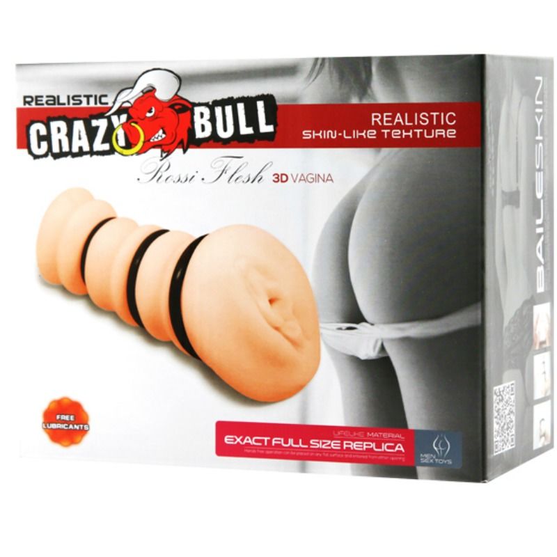 CRAZY BULL - MASTURBADOR CON ANILLOS MODELO VAGINA 2 - Imagen 5