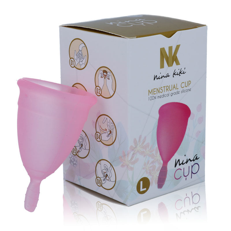 NINA KIKÍ - MENSTRUAL CUP PINK - SIZE L - Image 8