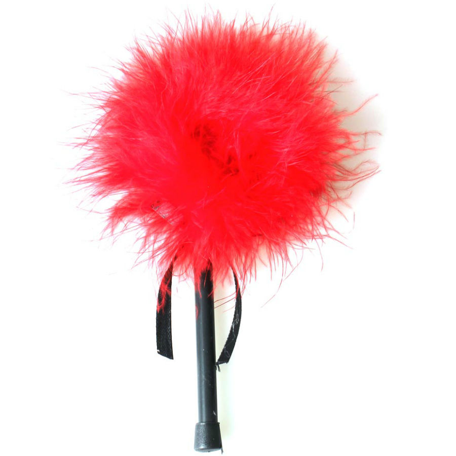 GIOCO SEGRETO - SPOLVERINO MARABOU ROSSO - immagine 2