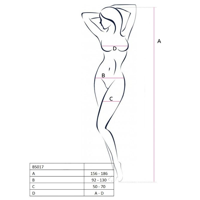 PASSION - WOMAN BS017 BODYSTOCKING NERO TAGLIA UNICA - immagine 2