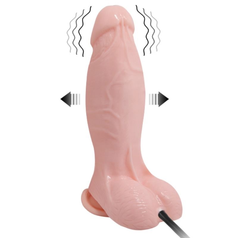 BAILE - DILDO REALÍSTICO VIBRADOR E INFLABLE 18.8 CM - Imagen 9