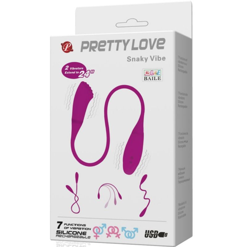 PRETTY LOVE - SMART VIBRADOR SNAKY VIBE 2 MOTORES - Image 2