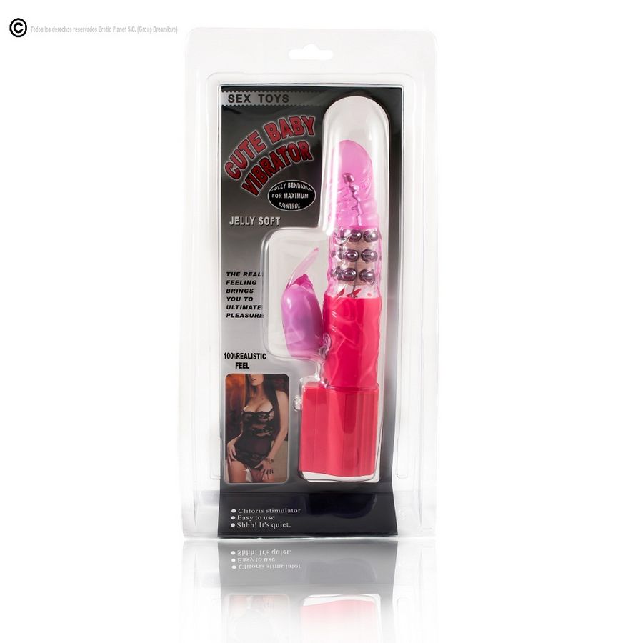 BAILE - ROTATEUR DE LAPIN ROSE AVEC SUPERSTIMULATEUR – Image 2