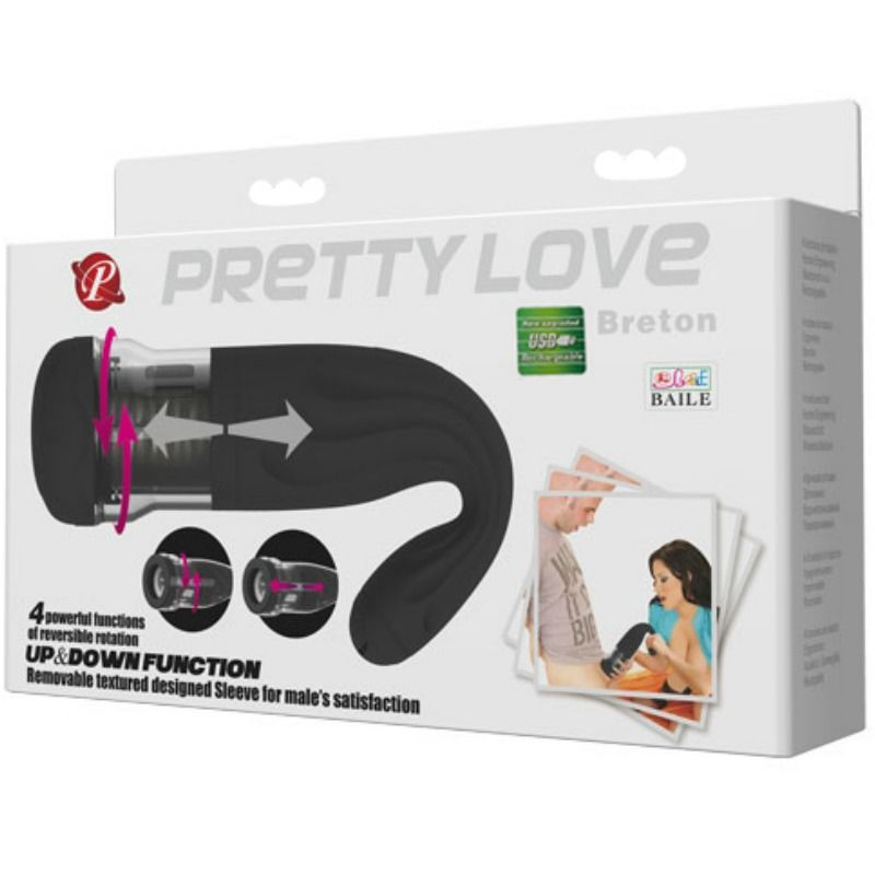 PRETTY LOVE - MASTURBADOR RECARGABLE MULTIFUNCIÓN BRETON - Imagen 3