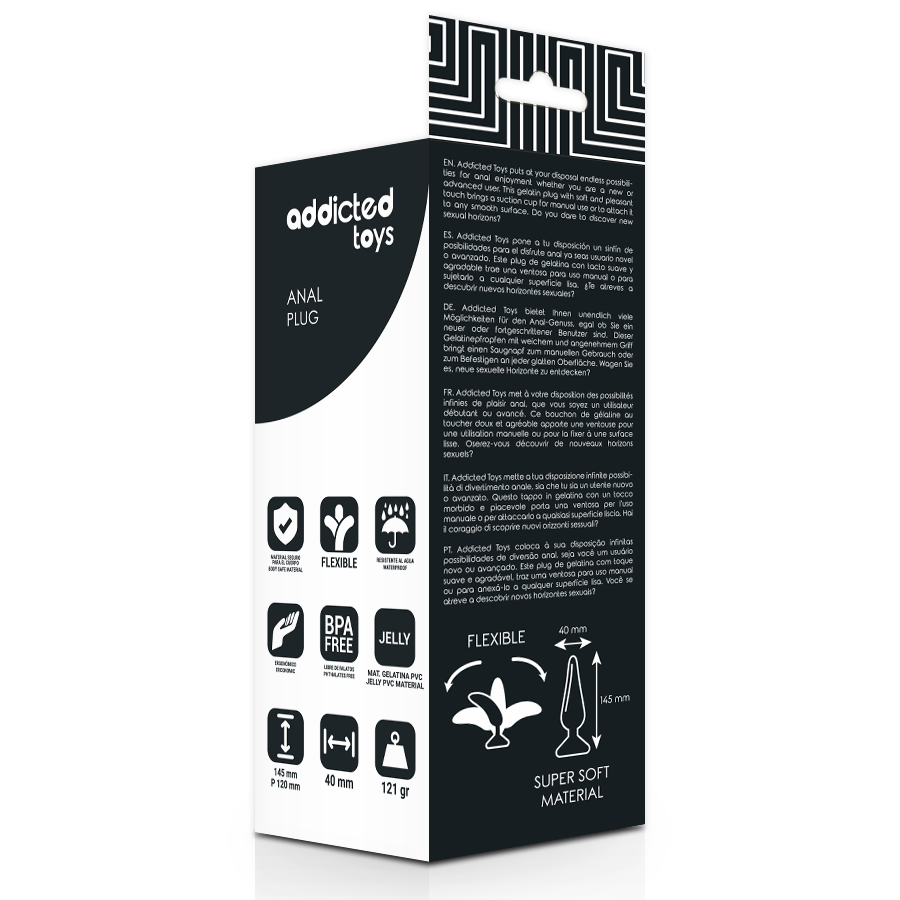 ADDICTED TOYS - ANAL PLUG 14.5 CM NEGRO - Imagen 2