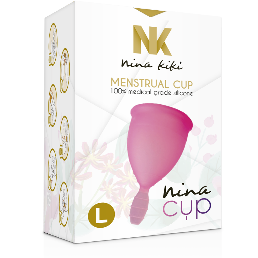 NINA KIKÍ - MENSTRUAL CUP PINK - SIZE L - Image 2
