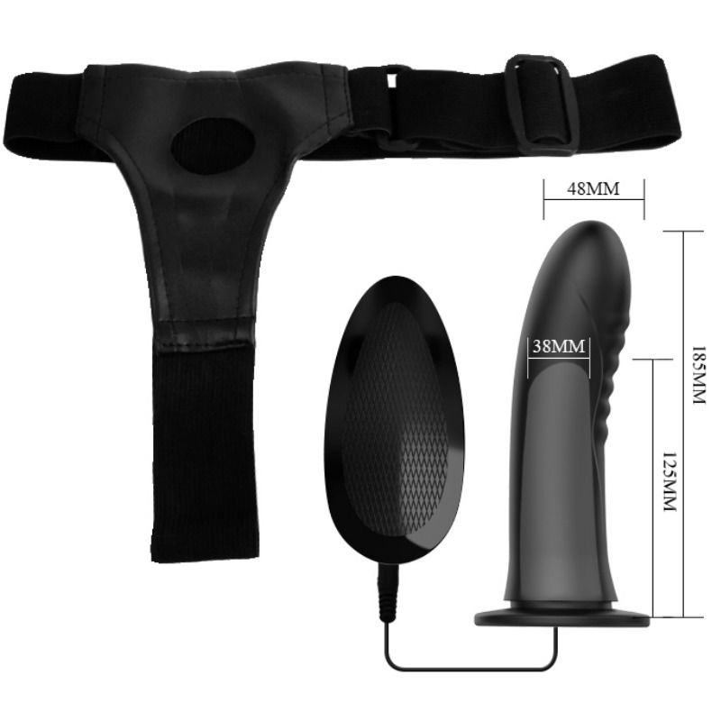 PRETTY LOVE - MYRON STRAP ON CON VIBRACIÓN Y DILDO HUECO - Imagen 5