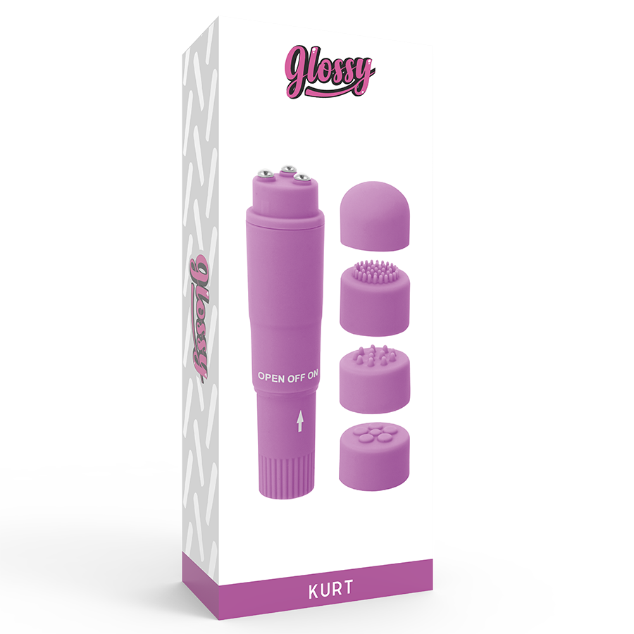 GLOSSY - POCKET KURT MASAJEADOR LILA - Imagen 4