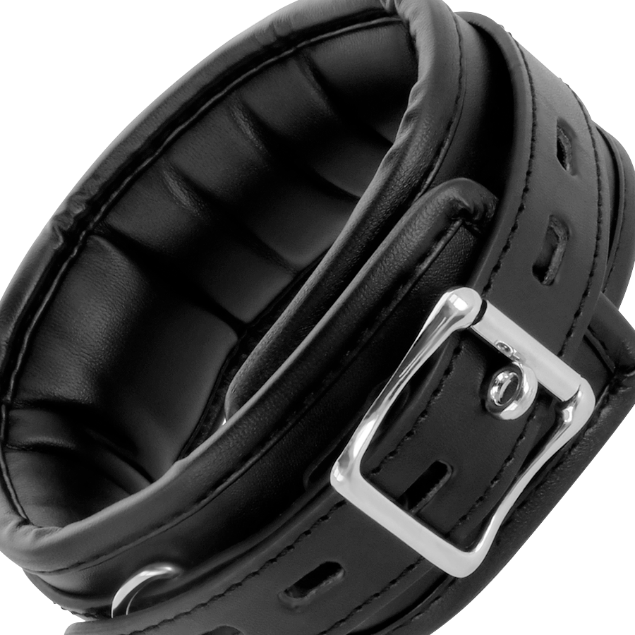 DARKNESS - COLLANA IN MORBIDA PELLE CON CATENA - immagine 5