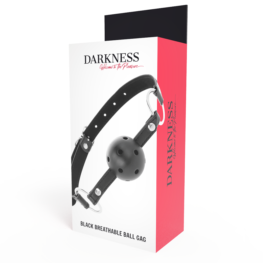 DARKNESS - SCHWARZER ATMUNGSAKTIVER Knebel – Bild 4