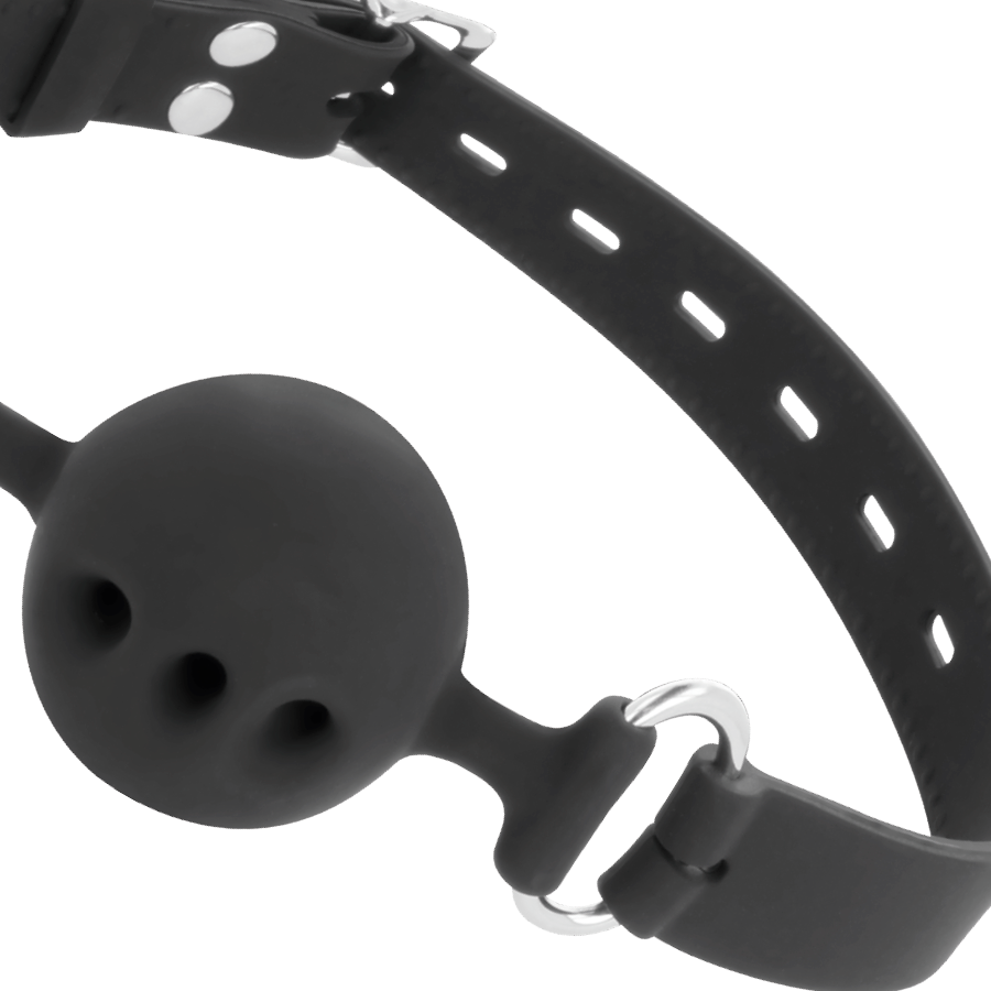 DARKNESS - MORDAA DE SILICONE RESPIRVEL PRETA - Image 2
