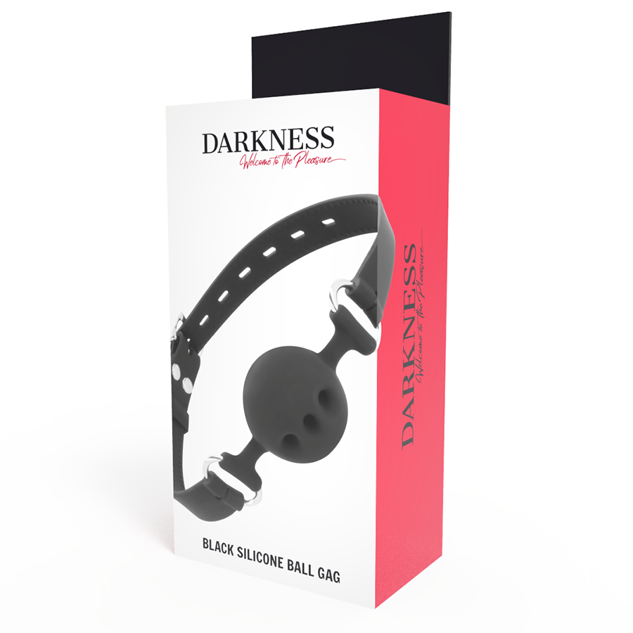 DARKNESS - MORDAA DE SILICONE RESPIRVEL PRETA - Image 3