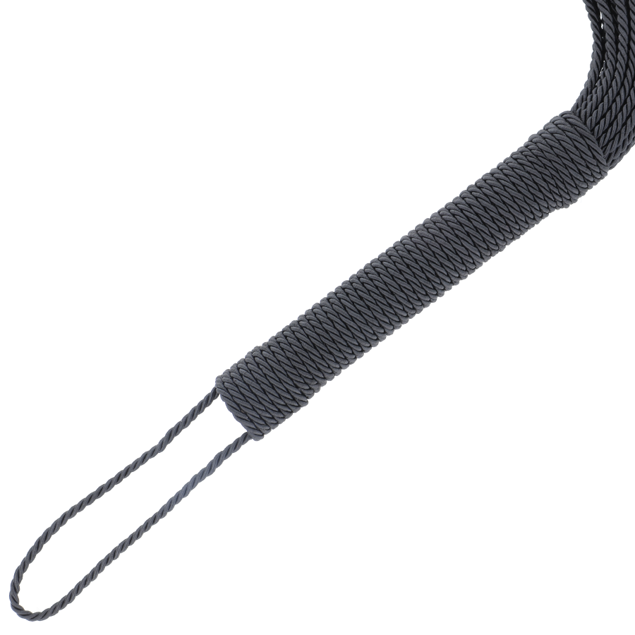 DARKNESS - FOUET DE BONDAGE NOIR 50CM – Image 2