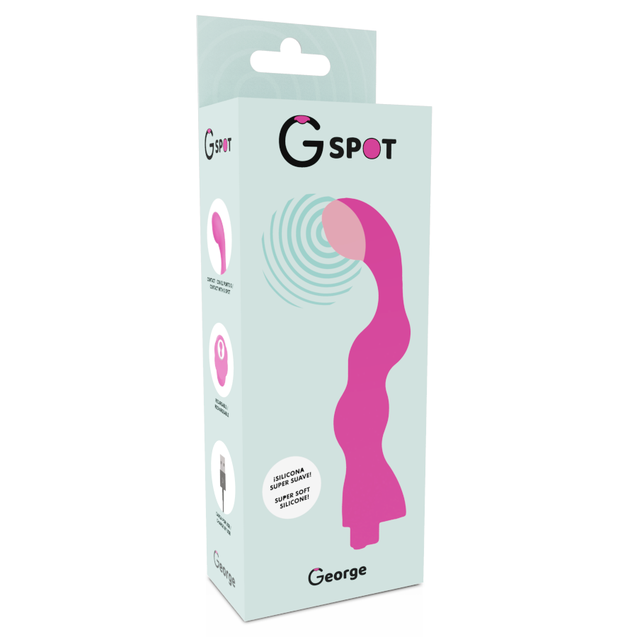 G-SPOT - GEORGE G-SPOT VIBRATEUR GOMME ROSE – Image 5