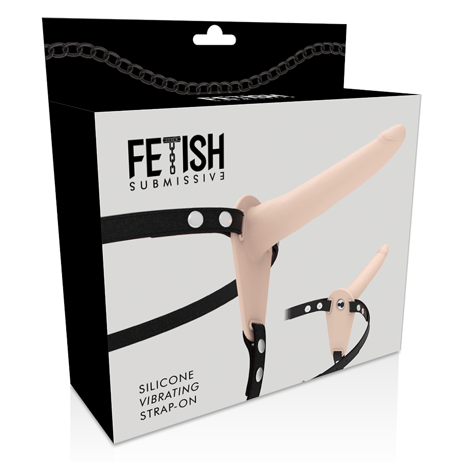 FETISH SUBMISSIVE HARNESS - VIBRADOR SILICONA FLESH 15 CM - Imagen 6
