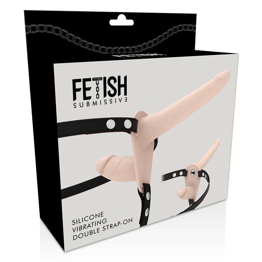 FETISH SUBMISSIVE HARNESS - DOUBLE PENETRATION FLESH UP VIBRATOR - Image 4