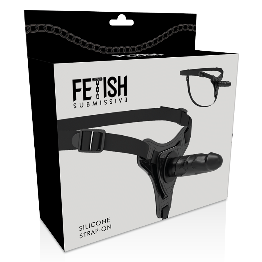 FETISH SUBMISSIVE HARNESS - SILICONE NOIR RÉALISTE 15 CM – Image 5